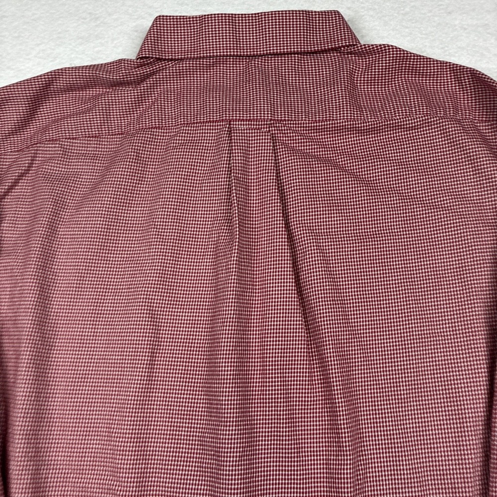 Arkansas Razorback Collection Cotton Button Down Long Sleeve Red Plaid 3XL - Picture 7 of 10
